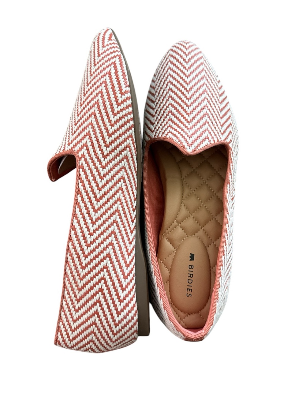 Birdies The Heron Fiesta Salmon Slip On Flats Shoes Loafers Preppy Size 8 New - Picture 4 of 9